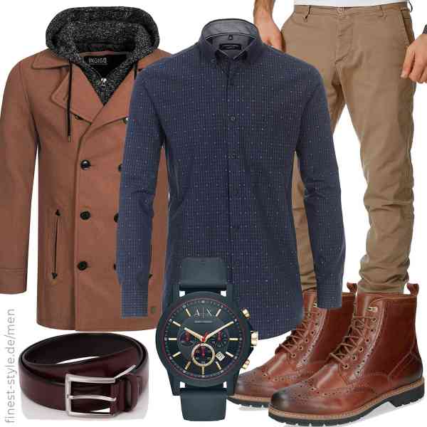 Top herren-Outfit im Finest-Trend-Style für ein selbstbewusstes Modegefühl mit tollen Produkten von Indicode,CASAMODA,Amaci&Sons,Armani Exchange,MLT Belts & Accessoires,Clarks