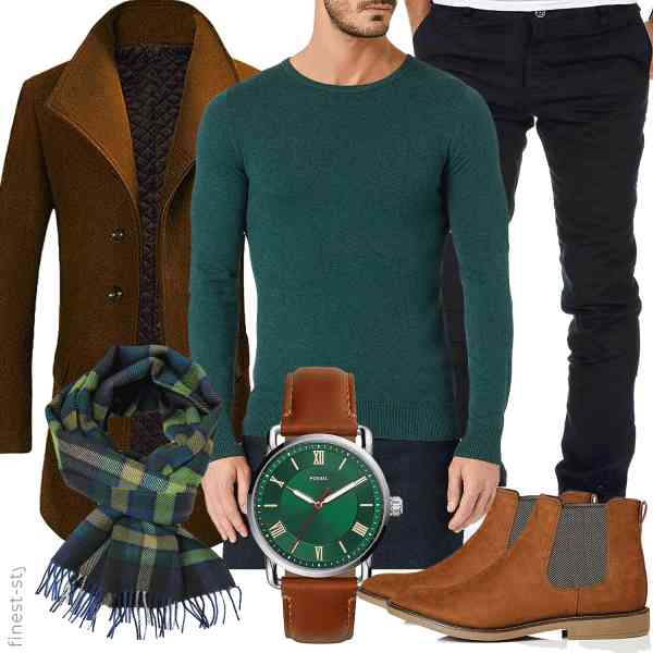 Top herren-Outfit im Finest-Trend-Style für ein selbstbewusstes Modegefühl mit tollen Produkten von Allthemen,TOM TAILOR,Amaci&Sons,Fossil,Rotfuchs,find.