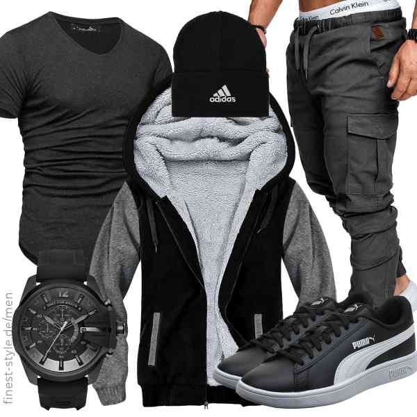 Top herren-Outfit im Finest-Trend-Style für ein selbstbewusstes Modegefühl mit tollen Produkten von SwissWell,Amaci&Sons,Amaci&Sons,Diesel,adidas,PUMA