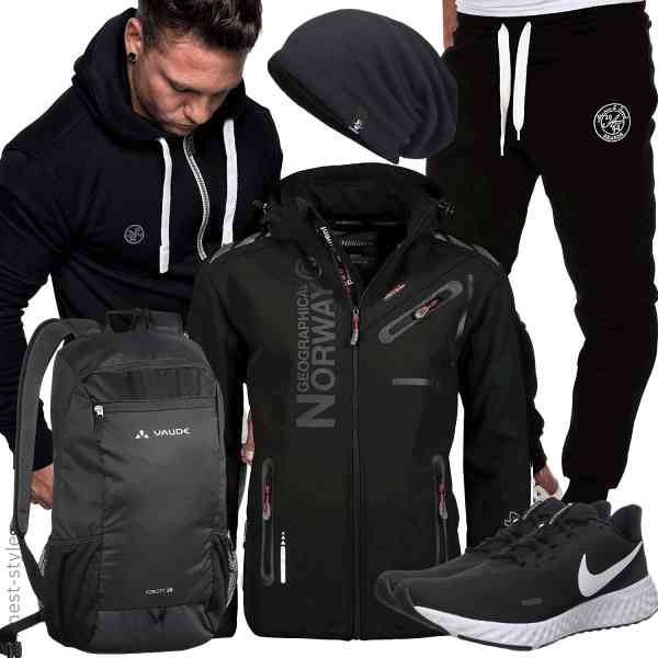 Top herren-Outfit im Finest-Trend-Style für ein selbstbewusstes Modegefühl mit tollen Produkten von Geographical Norway,Amaci&Sons,Amaci&Sons,VAUDE,VECRY,Nike