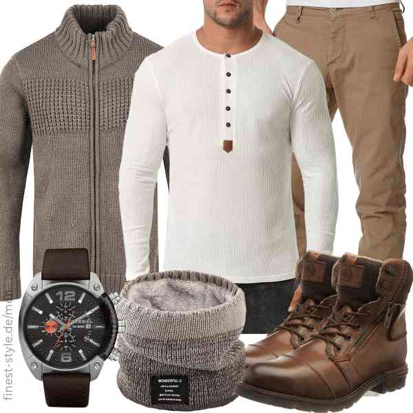 Top herren-Outfit im Finest-Trend-Style für ein selbstbewusstes Modegefühl mit tollen Produkten von Indicode,HAUSEIN,Amaci&Sons,Diesel,JINYOMFLY,Bugatti