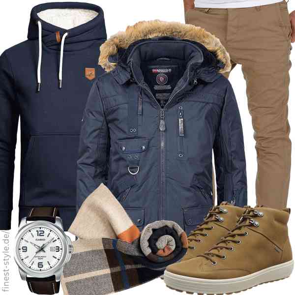 Top herren-Outfit im Finest-Trend-Style für ein selbstbewusstes Modegefühl mit tollen Produkten von Geographical Norway,Amaci&Sons,Amaci&Sons,Casio,Villand,ECCO