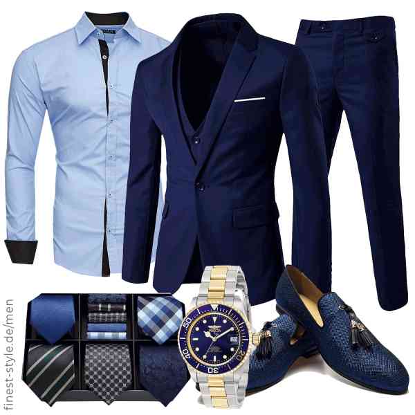 Top herren-Outfit im Finest-Trend-Style für ein selbstbewusstes Modegefühl mit tollen Produkten von Vogstyle,Allthemen,Kayhan,Invicta,HISDERN,JITAI