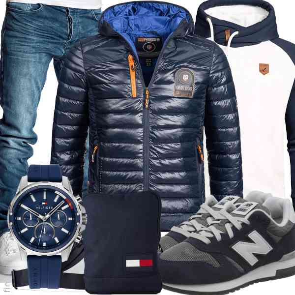 Top herren-Outfit im Finest-Trend-Style für ein selbstbewusstes Modegefühl mit tollen Produkten von Geographical Norway,Amaci&Sons,Amaci&Sons,Tommy Hilfiger,Tommy Hilfiger,New Balance