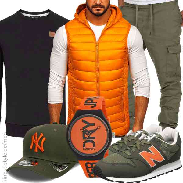 Top herren-Outfit im Finest-Trend-Style für ein selbstbewusstes Modegefühl mit tollen Produkten von BOLF,Amaci&Sons,Amaci&Sons,Superdry,New Era,New Balance