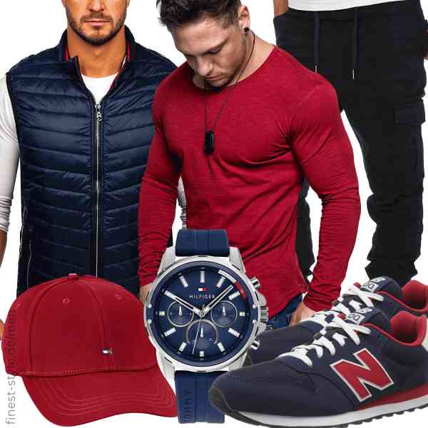 Top herren-Outfit im Finest-Trend-Style für ein selbstbewusstes Modegefühl mit tollen Produkten von BOLF,Amaci&Sons,Amaci&Sons,Tommy Hilfiger,Tommy Hilfiger,New Balance