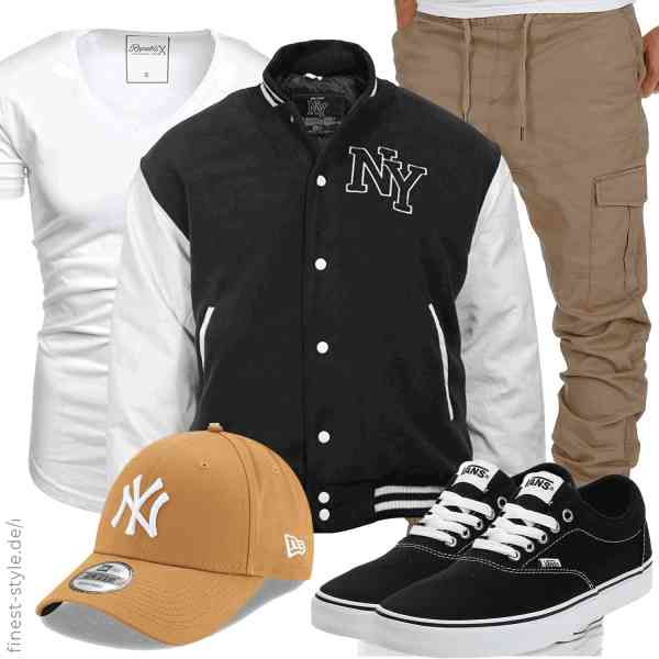 Top herren-Outfit im Finest-Trend-Style für ein selbstbewusstes Modegefühl mit tollen Produkten von Mil-Tec,REPUBLIX,Amaci&Sons,New Era,Vans