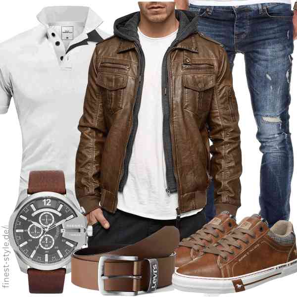 Top herren-Outfit im Finest-Trend-Style für ein selbstbewusstes Modegefühl mit tollen Produkten von Indicode,Amaci&Sons,Amaci&Sons,Diesel,Levi's,MUSTANG