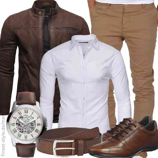 Top herren-Outfit im Finest-Trend-Style für ein selbstbewusstes Modegefühl mit tollen Produkten von Crone,Kayhan,Amaci&Sons,Fossil,BOSS,Geox