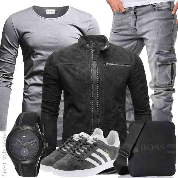 Top herren-Outfit im Finest-Trend-Style für ein selbstbewusstes Modegefühl mit tollen Produkten von Crone,Crone,Amaci&Sons,Tommy Hilfiger,BOSS,adidas