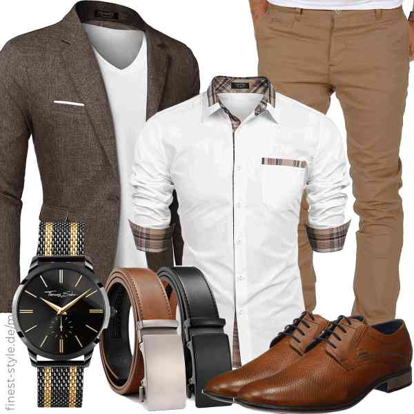 Top herren-Outfit im Finest-Trend-Style für ein selbstbewusstes Modegefühl mit tollen Produkten von COOFANDY,COOFANDY,Amaci&Sons,THOMAS SABO,CHAOREN,bugatti