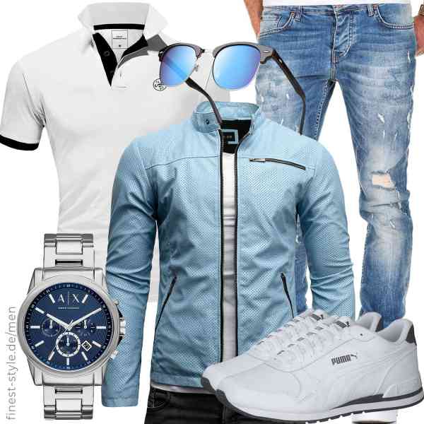 Top herren-Outfit im Finest-Trend-Style für ein selbstbewusstes Modegefühl mit tollen Produkten von Crone,Amaci&Sons,Amaci&Sons,Armani Exchange,GQUEEN,PUMA