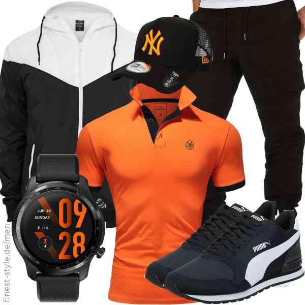 Top herren-Outfit im Finest-Trend-Style für ein selbstbewusstes Modegefühl mit tollen Produkten von Urban Classics,Amaci&Sons,Amaci&Sons,Ticwatch,New Era,PUMA