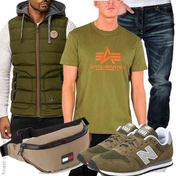 Top herren-Outfit im Finest-Trend-Style für ein selbstbewusstes Modegefühl mit tollen Produkten von BLACKROCK,ALPHA INDUSTRIES,Amaci&Sons,Tommy Hilfiger,New Balance