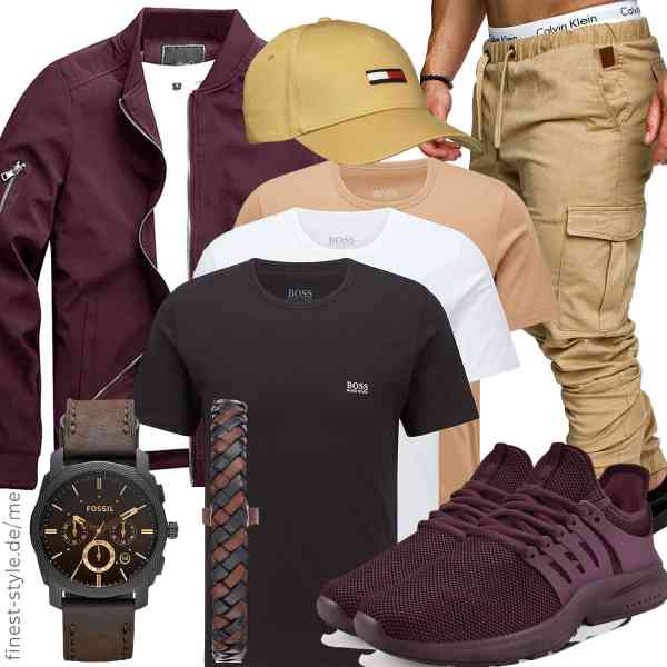 Top herren-Outfit im Finest-Trend-Style für ein selbstbewusstes Modegefühl mit tollen Produkten von KEFITEVD,BOSS,Amaci&Sons,Fossil,Tommy Hilfiger,ZOCAVIA