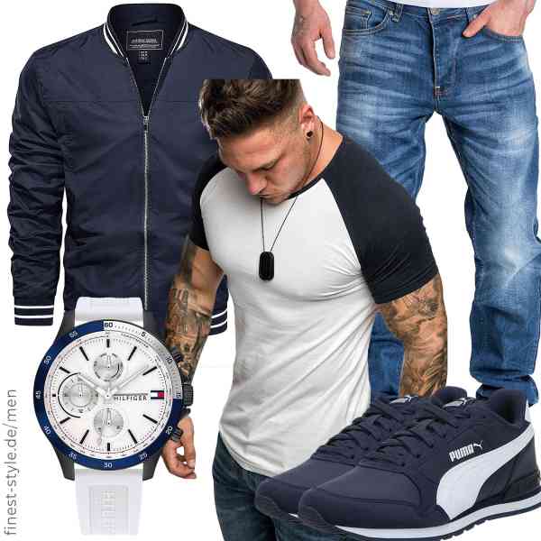 Top herren-Outfit im Finest-Trend-Style für ein selbstbewusstes Modegefühl mit tollen Produkten von KEFITEVD,Amaci&Sons,Amaci&Sons,Tommy Hilfiger,PUMA