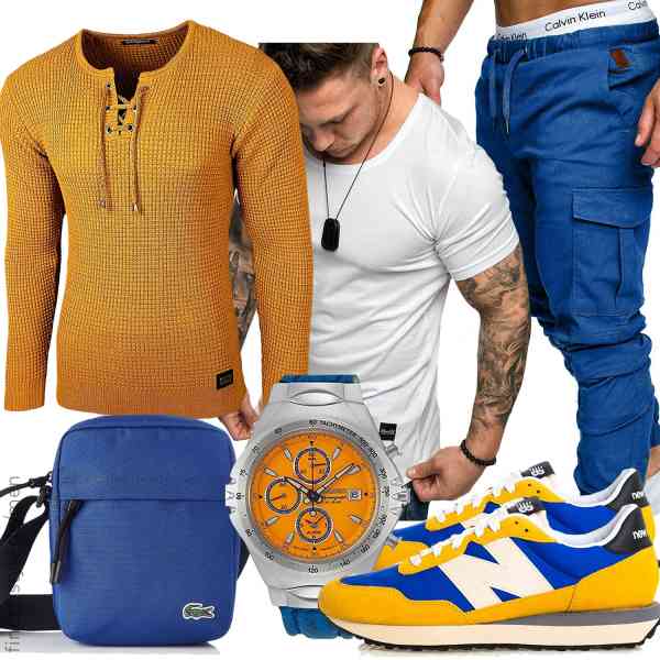 Top herren-Outfit im Finest-Trend-Style für ein selbstbewusstes Modegefühl mit tollen Produkten von Baxboy,REPUBLIX,Amaci&Sons,Seiko,Lacoste,New Balance