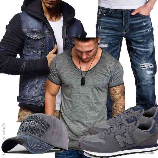 Top herren-Outfit im Finest-Trend-Style für ein selbstbewusstes Modegefühl mit tollen Produkten von Leif Nelson,Amaci&Sons,Amaci&Sons,CheChury,New Balance