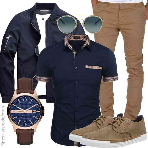 Top herren-Outfit im Finest-Trend-Style für ein selbstbewusstes Modegefühl mit tollen Produkten von KEFITEVD,COOFANDY,Amaci&Sons,Armani Exchange,Ray-Ban,camel active