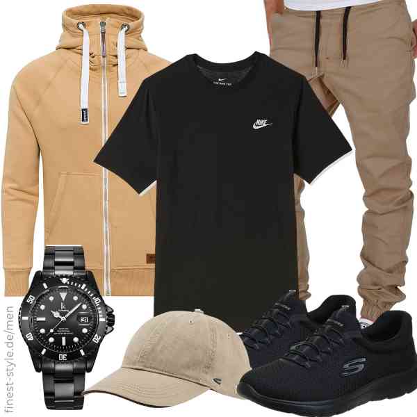 Top herren-Outfit im Finest-Trend-Style für ein selbstbewusstes Modegefühl mit tollen Produkten von Yazubi,Nike,Amaci&Sons,Alienwork,camel active,Skechers