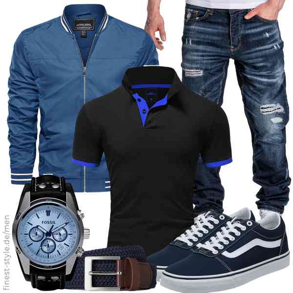 Top herren-Outfit im Finest-Trend-Style für ein selbstbewusstes Modegefühl mit tollen Produkten von KEFITEVD,Amaci&Sons,Amaci&Sons,Fossil,find.,Vans