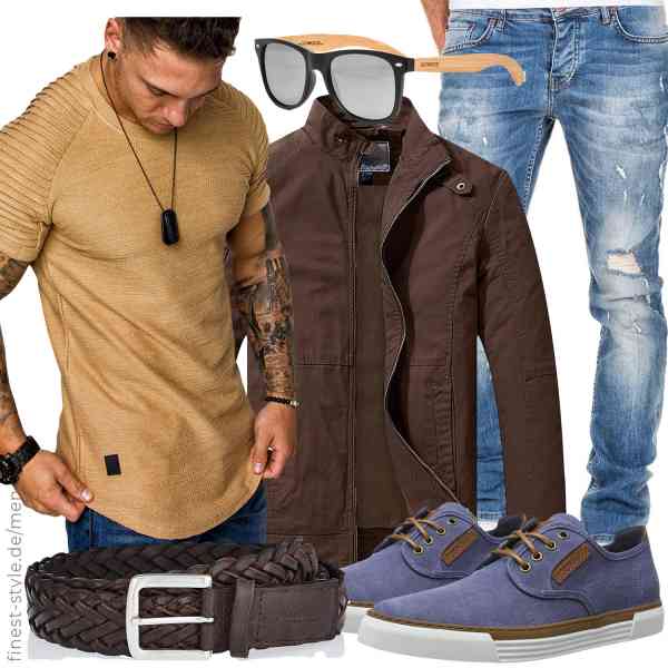 Top herren-Outfit im Finest-Trend-Style für ein selbstbewusstes Modegefühl mit tollen Produkten von WenVen,Amaci&Sons,Amaci&Sons,GOWOOD,Marc O'Polo,camel active