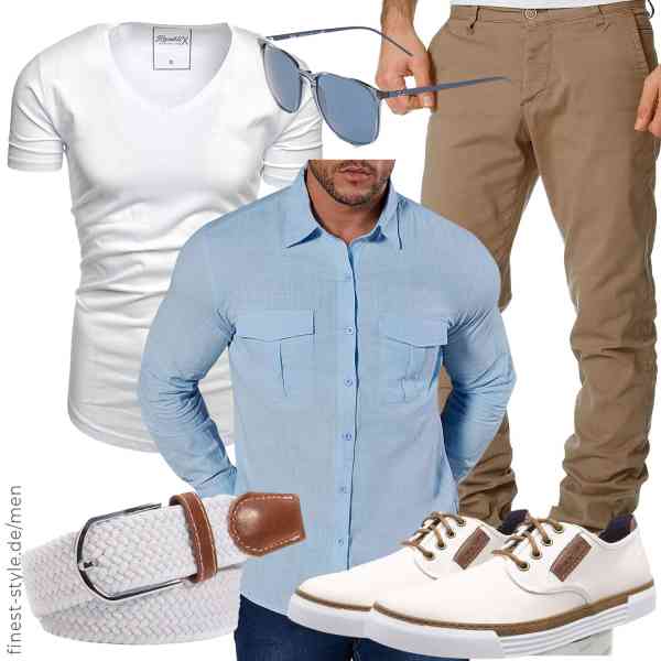 Top herren-Outfit im Finest-Trend-Style für ein selbstbewusstes Modegefühl mit tollen Produkten von Livonmone,REPUBLIX,Amaci&Sons,Irypulse,Ray-Ban,camel active