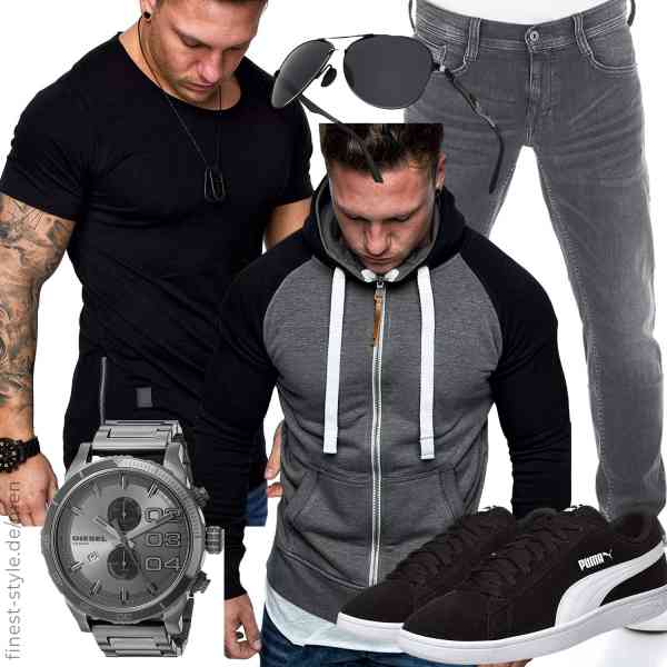 Top herren-Outfit im Finest-Trend-Style für ein selbstbewusstes Modegefühl mit tollen Produkten von Amaci&Sons,Amaci&Sons,MUSTANG,Diesel,CGID,PUMA