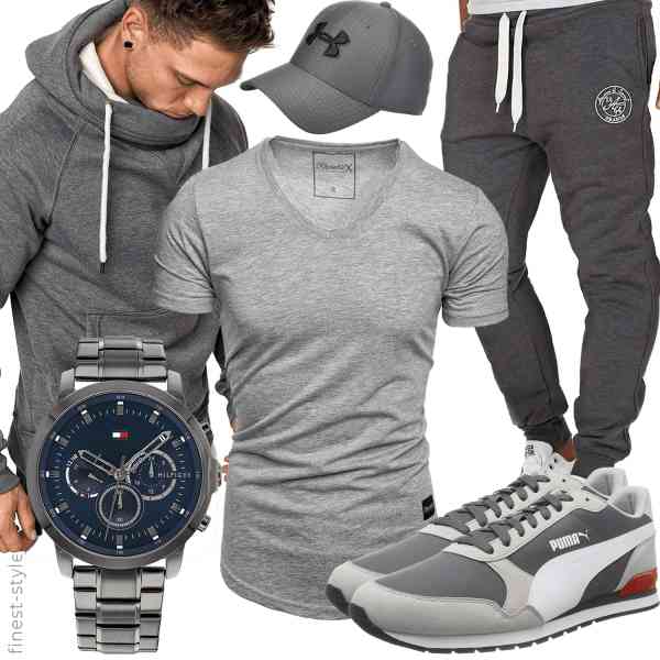 Top herren-Outfit im Finest-Trend-Style für ein selbstbewusstes Modegefühl mit tollen Produkten von Amaci&Sons,REPUBLIX,Under Armour,Amaci&Sons,Tommy Hilfiger,PUMA