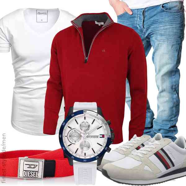 Top herren-Outfit im Finest-Trend-Style für ein selbstbewusstes Modegefühl mit tollen Produkten von Calvin Klein,REPUBLIX,Amaci&Sons,Tommy Hilfiger,Diesel,Tommy Hilfiger