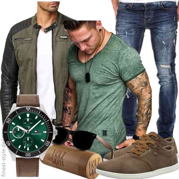 Top herren-Outfit im Finest-Trend-Style für ein selbstbewusstes Modegefühl mit tollen Produkten von Redbridge,Amaci&Sons,Amaci&Sons,Tommy Hilfiger,Holzwurm,British Knights