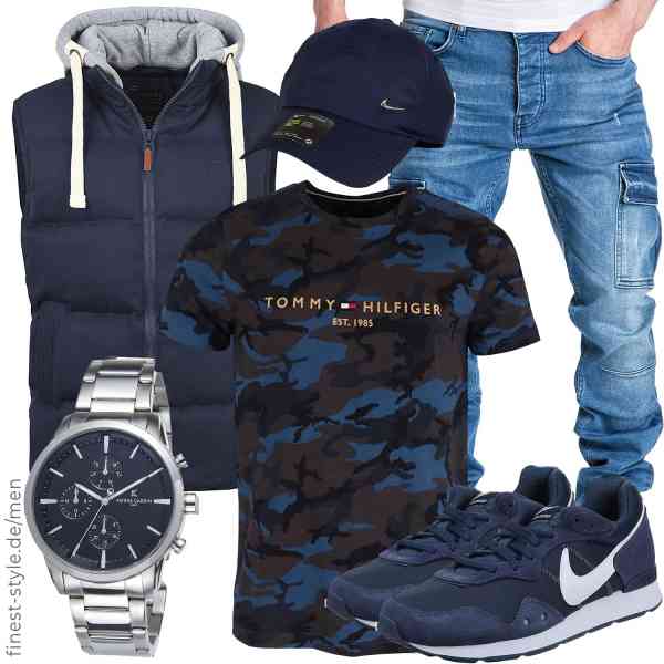 Top herren-Outfit im Finest-Trend-Style für ein selbstbewusstes Modegefühl mit tollen Produkten von Blend,Tommy Hilfiger,Amaci&Sons,Pierre Cardin,Nike,Nike