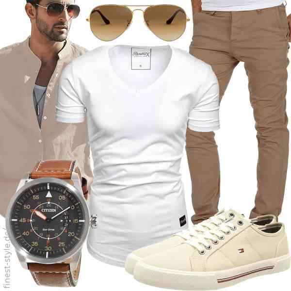 Top herren-Outfit im Finest-Trend-Style für ein selbstbewusstes Modegefühl mit tollen Produkten von LVCBL,REPUBLIX,Amaci&Sons,Ray-Ban,CITIZEN,Tommy Hilfiger