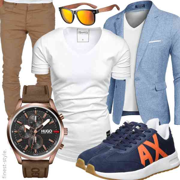 Top herren-Outfit im Finest-Trend-Style für ein selbstbewusstes Modegefühl mit tollen Produkten von Amaci&Sons,REPUBLIX,MAXMODA,Armani Exchange,MIAROZ,HUGO