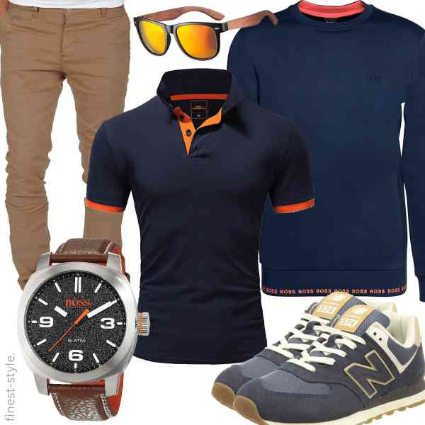 Top herren-Outfit im Finest-Trend-Style für ein selbstbewusstes Modegefühl mit tollen Produkten von Amaci&Sons,Amaci&Sons,BOSS,New Balance,MIAROZ,Hugo Boss Orange