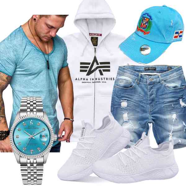 Top herren-Outfit im Finest-Trend-Style für ein selbstbewusstes Modegefühl mit tollen Produkten von ALPHA INDUSTRIES,Amaci&Sons,Amaci&Sons,BUREI,PeligroSports,Damyuan