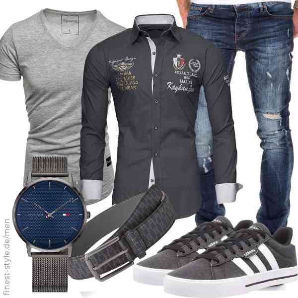 Top herren-Outfit im Finest-Trend-Style für ein selbstbewusstes Modegefühl mit tollen Produkten von Kayhan,REPUBLIX,Amaci&Sons,Tommy Hilfiger,BOSS,adidas