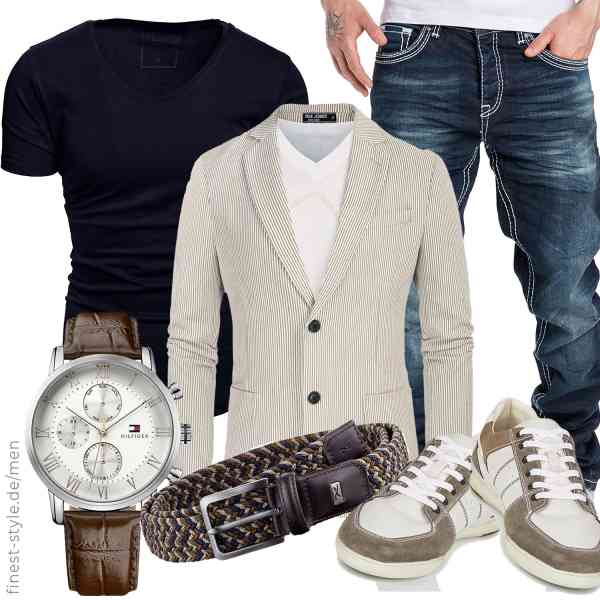 Top herren-Outfit im Finest-Trend-Style für ein selbstbewusstes Modegefühl mit tollen Produkten von PaulJones,REPUBLIX,Amaci&Sons,Tommy Hilfiger,BRAX,Geox