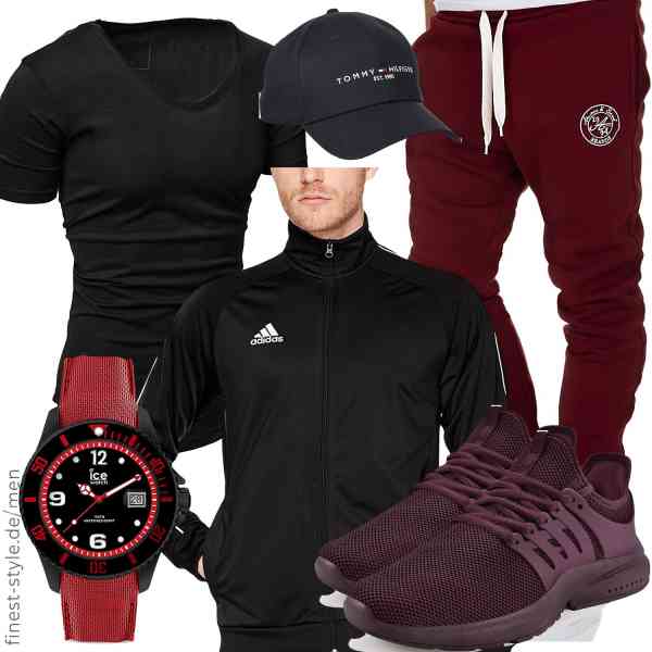 Top herren-Outfit im Finest-Trend-Style für ein selbstbewusstes Modegefühl mit tollen Produkten von adidas,REPUBLIX,Amaci&Sons,ICE-WATCH,Tommy Hilfiger,ZOCAVIA