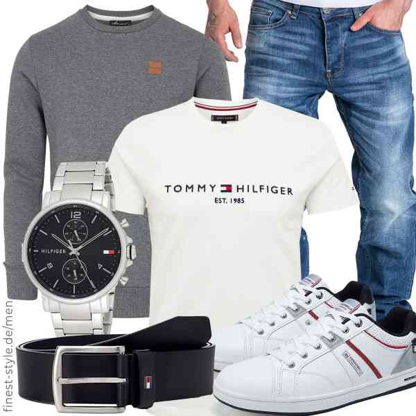 Top herren-Outfit im Finest-Trend-Style für ein selbstbewusstes Modegefühl mit tollen Produkten von Amaci&Sons,Tommy Hilfiger,Amaci&Sons,Tommy Hilfiger,Tommy Hilfiger,ARRIGO BELLO