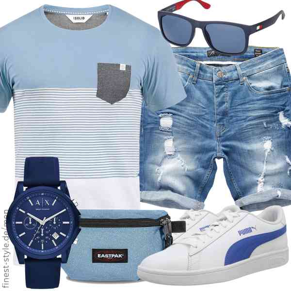 Top herren-Outfit im Finest-Trend-Style für ein selbstbewusstes Modegefühl mit tollen Produkten von Solid,Amaci&Sons,Armani Exchange,EASTPAK,Tommy Hilfiger,PUMA