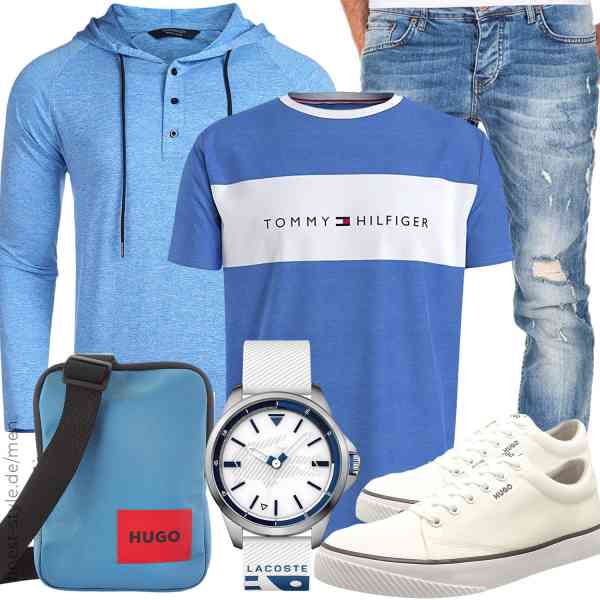 Top herren-Outfit im Finest-Trend-Style für ein selbstbewusstes Modegefühl mit tollen Produkten von COOFANDY,Tommy Hilfiger,Amaci&Sons,Lacoste,HUGO,HUGO