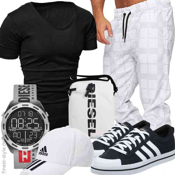 Top herren-Outfit im Finest-Trend-Style für ein selbstbewusstes Modegefühl mit tollen Produkten von REPUBLIX,OneRedox,adidas,,Diesel,adidas