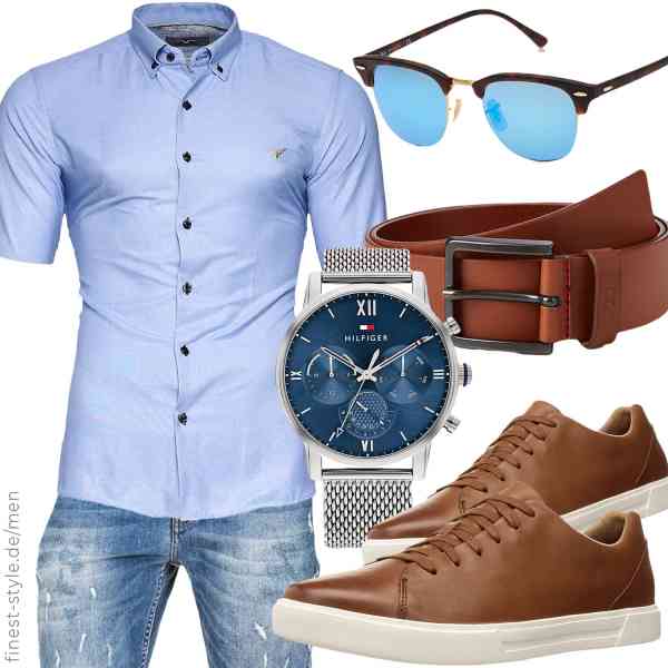 Top herren-Outfit im Finest-Trend-Style für ein selbstbewusstes Modegefühl mit tollen Produkten von Kayhan,Amaci&Sons,Tommy Hilfiger,HUGO,Ray-Ban,Clarks