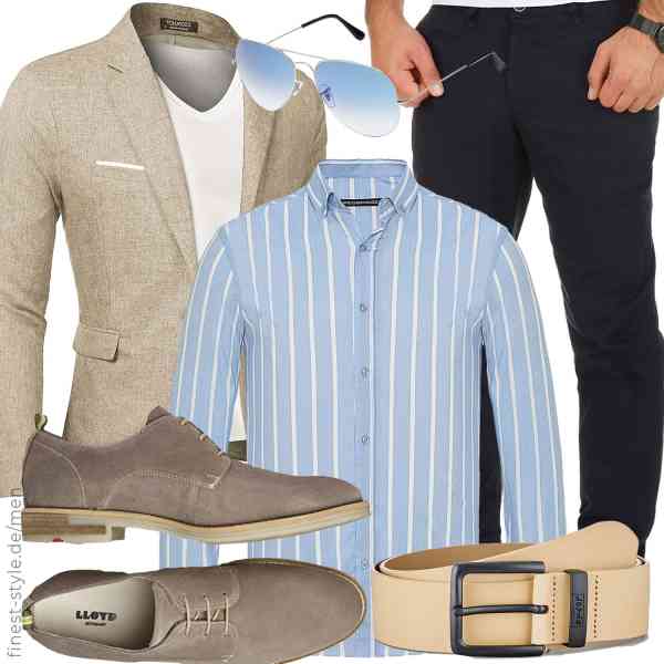 Top herren-Outfit im Finest-Trend-Style für ein selbstbewusstes Modegefühl mit tollen Produkten von COOFANDY,Redbridge,Amaci&Sons,Levi's,Ray-Ban,LLOYD