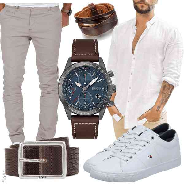 Top herren-Outfit im Finest-Trend-Style für ein selbstbewusstes Modegefühl mit tollen Produkten von Gemijacka,Amaci&Sons,BOSS,JewelryWe,BOSS,Tommy Hilfiger