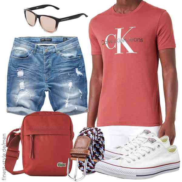 Top herren-Outfit im Finest-Trend-Style für ein selbstbewusstes Modegefühl mit tollen Produkten von Calvin Klein Jeans,Amaci&Sons,Lacoste,HAWKERS,DonDon,Converse