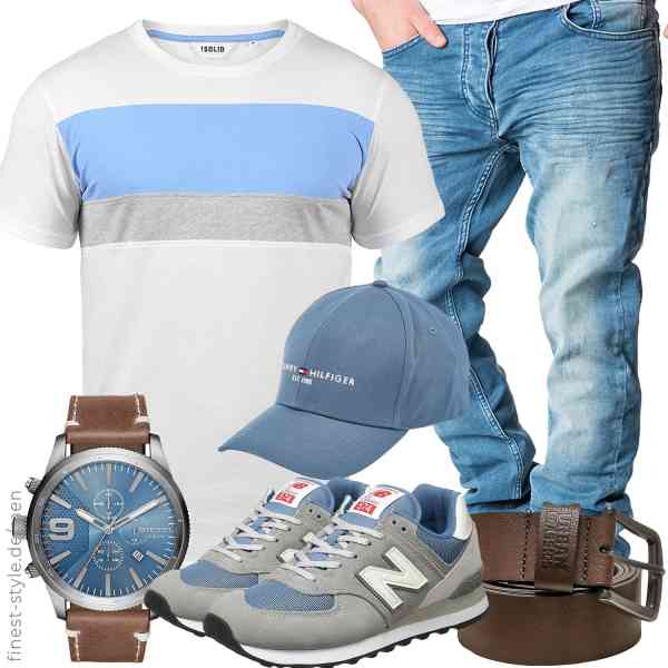 Top herren-Outfit im Finest-Trend-Style für ein selbstbewusstes Modegefühl mit tollen Produkten von !Solid,Amaci&Sons,Diesel,Urban Classics,Tommy Hilfiger,New Balance