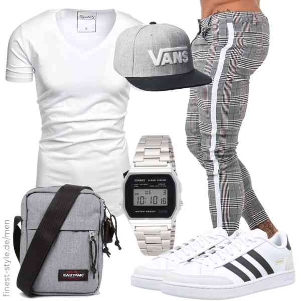 Top herren-Outfit im Finest-Trend-Style für ein selbstbewusstes Modegefühl mit tollen Produkten von REPUBLIX,adidas,GINGTTO,Casio,Vans,EASTPAK,adidas,REPUBLIX,GINGTTO,Casio,Vans,EASTPAK,adidas