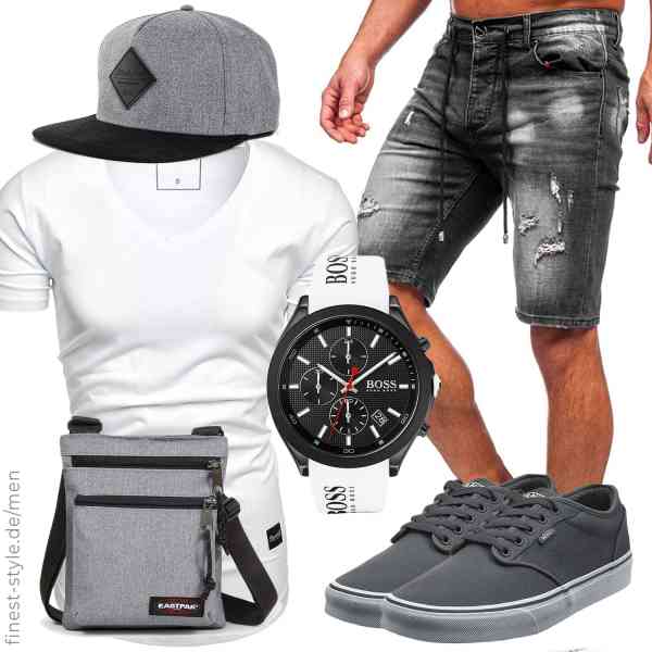 Top herren-Outfit im Finest-Trend-Style für ein selbstbewusstes Modegefühl mit tollen Produkten von Blackskies,REPUBLIX,BOLF,BOSS,EASTPAK,Vans